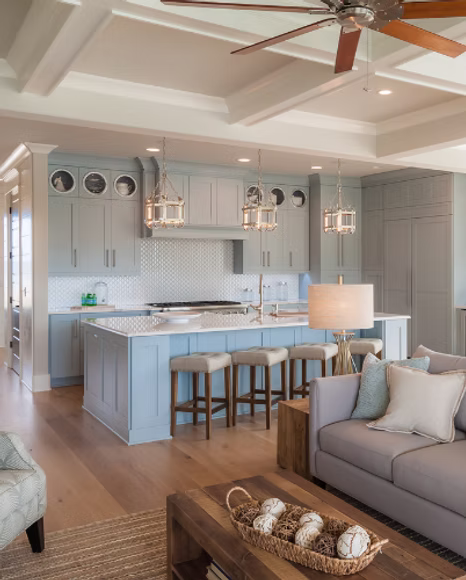 Crane Building Co. kitchen and living room